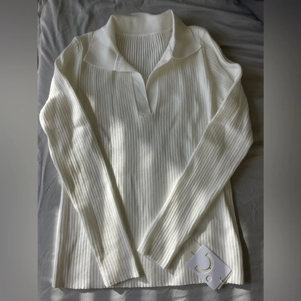 Collared Rib Knit Top - Picture 4 of 4